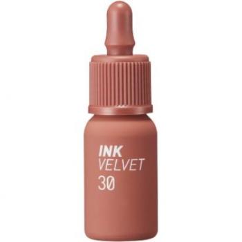 Tinta de Labios Peripera Ink The Velvet 4g - 030 Nude Clásico con Acabado Aterciopelado