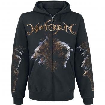 Wintersun Animals Sudadera capucha con cremallera Negro L