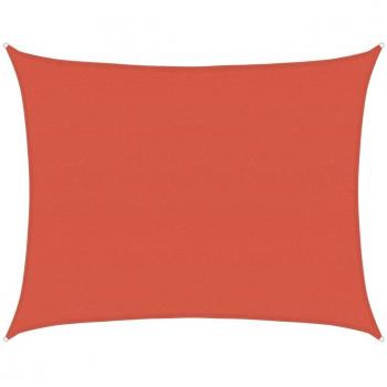 Toldo de vela HDPE 160 g/m² 6x7 m terracota