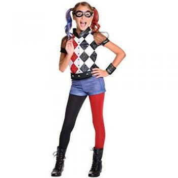 Rubie's Official DC Super Hero Girl's Deluxe Harley Quinn Costume - Small