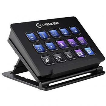 Elgato Stream Deck - Controlador para Contenido en Directo, 15 Teclas LCD Personalizables, Soporte Ajustable, Windows 10 y macOS 10.13 o Posterior