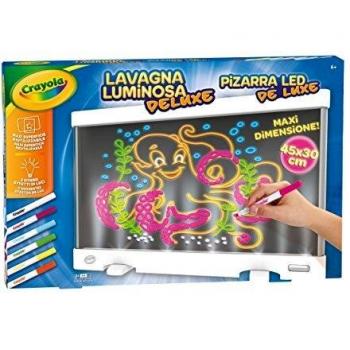 Crayola — Pizarra LED Deluxe, Pizarra Mágica para Rotuladores de Gel FX de Crayola, Apto para Niños a Partir de 6 Años