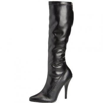 Pleaser SEDUCE-2000, Botas tacón Mujer, Negro-Schwarz