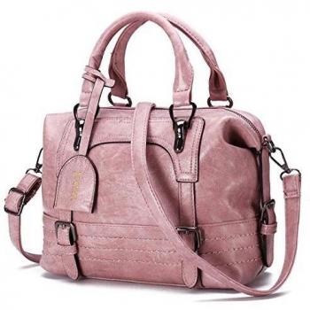 Bolsos de Mujer Retro Bolso Señora Tote, JOSEKO Bolso de Hombro de Cuero Mensajero Bolso Bandolera Bolsillos de Compras Elegantes de la Señora Trabajo Diario Vida Navidad y Fiesta