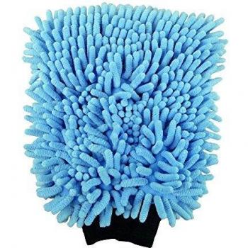 Guante de lavado Protecton de microfibra, 25 x 19 x 4 cm, color azul