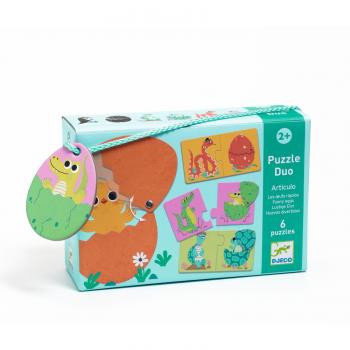 Puzzle Duo Huevos Divertidos Djeco