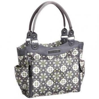 Petunia Pickle Bottom City Carryall - Bolsa de maternidad, diseño Glazed Misted Marseille