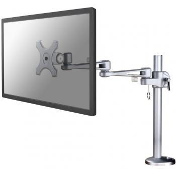 Neomounts by Newstar Full Motion Desk Mount for 10-30 Inch Monitors, Height Adjustable - Silver