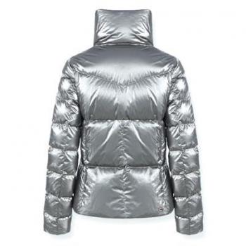Colmar Women's Silver Laminated Puffer Jacket - Size 46 (Large)
