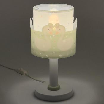 Lámpara de mesa infantil Sweet Love Cisnes Verde E14