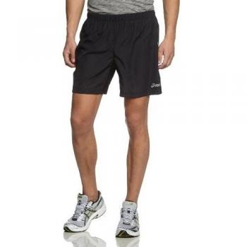 ASICS 110413 - Pantalones cortos tejidos de 18 cm para hombre, color negro, talla S