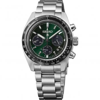 Seiko Prospex Deep Green Speedtimer Solar Chronograph 39mm Men's Watch SSC933P1