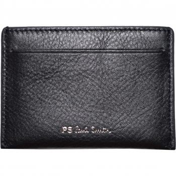 Paul Smith - Tarjetero, diseño de Rayas, Color Negro