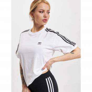 Camiseta Adidas Stripe Mujer Blanca