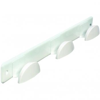 Brinox Perchero Media Luna, Lacado Blanco, 42x5x4.7 cm