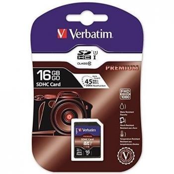 Verbatim SDHC 16GB - Tarjeta de memoria SDHC de 16 GB