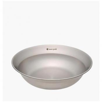 Snow Peak Large Stainless Steel Bowl - Grey