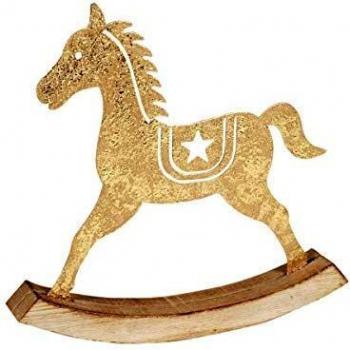 SIGRIS Decor and Go Caballo Basculante Figuras Navidad Colección Navidad