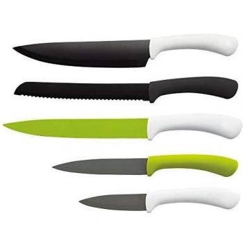 Set 5pcs cuchillos, acero inoxidable, green