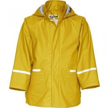 Playshoes Regenjacke Basic Chubasquero Unisex niños, Amarillo