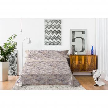 Lois Guyana Juego de Sábanas, Algodón-Poliéster, Beige, Cama DE 105 Cm