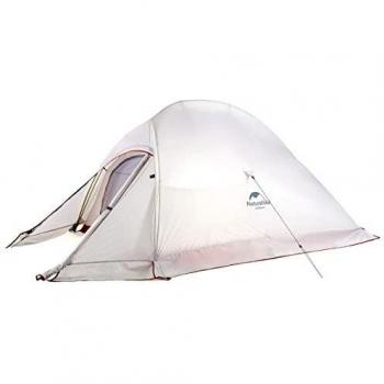 Tienda de Campaña Naturehike Cloud Up Ultraligera para 1-3 Personas, Portátil, Resistente a la Lluvia, Nylon 20D/210T con Silicona