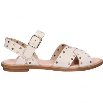 Sandalias de Mujer Clarks Willow Gild Blancas con Talón Abierto, Talla 39 EU