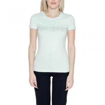 Guess Women's Spring Day Lace Logo T-Shirt - Unisex - Green - Medium