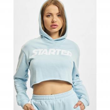 Ladies Ice Water Blue Cropped Hoody Starter Black Label