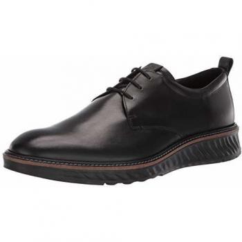 ECCO Men's ST. 1 Hybrid Leather Black Shoes, Size 7 EU 41