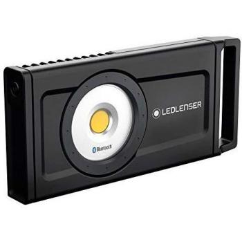 Ledlenser iF8R Black Work Light - Linterna de trabajo recargable con tecnología LED, resistente al agua IPX4, 4500 lúmenes, hasta 12 horas de duración de la batería