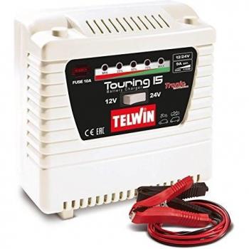 Cargador de Baterías Touring 15 Telwin - Modelo TE-807592 de 12/24V
