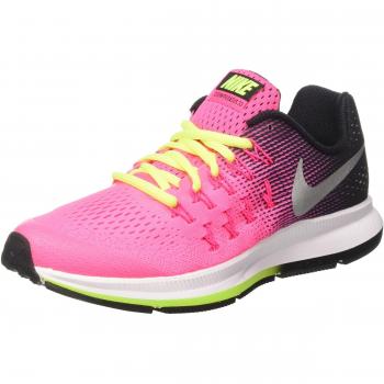 Nike Zoom Pegasus 33 (GS), Zapatillas de Running para Niñas, Rosa (Hyper Pink / Metallic Silver-Black-Volt), 37 1/2 EU