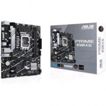 ASUS PRIME B760M-K Micro ATX Motherboard, Intel B760 Chipset, LGA 1700 Socket, Support for 12th/13th Gen CPUs, 2x DDR5 DIMM Slots up to 560