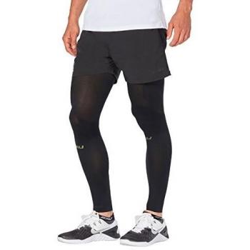2XU UA4425b Calentadores de Piernas, Hombre, Negro, XL