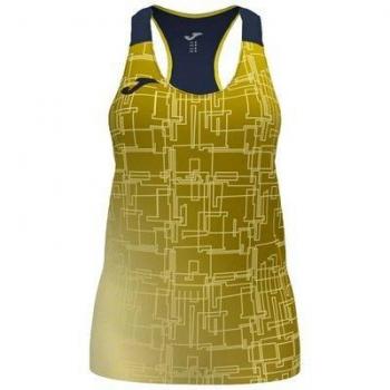 Camiseta sin mangas mujer Joma Elite VIII amarillo flúor marino