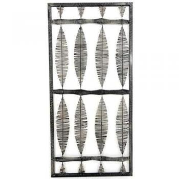 Decoración de pared en metal lacado gris Aubry Gaspard