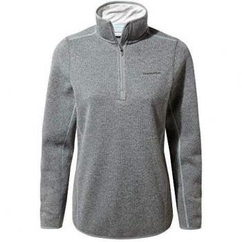 Craghoppers Caldera - Forro Polar con Media Cremallera para Mujer, Mujer, Color Cloud Grey Marl, tamaño 20