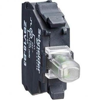 Schneider Electric ZBVB4 Bloque Luminoso, Ø 22, LED Integral, 24 V Rojo