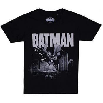 DC Comics Batman Skyline Camiseta, Negro