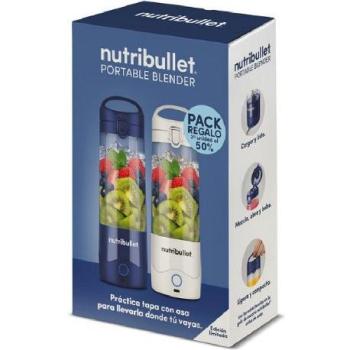 Pack 2 Batidoras de Vaso Portátil Nutribullet NBP003W y NBP003NBL