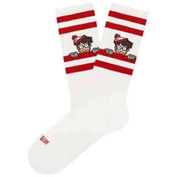 Calcetines Jimmy Lion Athletic Wally Edición Limitada - Blanco y Rojo Talla 41-46