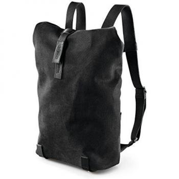 Brooks England Unisex's Pickwick Day Pack Canvass and Leather Backpack, Black, Small