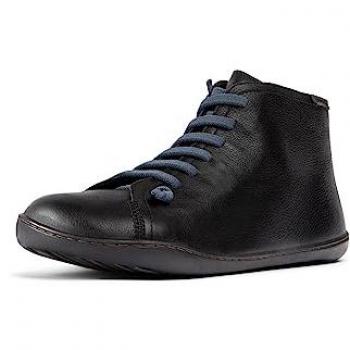 Botines de hombre Camper Peu Cami 36411-109, negros, de piel, con cordones, talla 47 EU