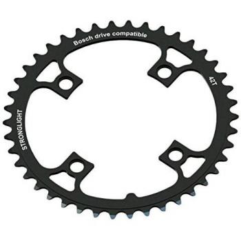 Stronglight Plato E-bike Bosch 1-3 Generation 104 Bcd - Tipo: Plato para bicicleta eléctrica; Compatibilidad: Sistemas Bosch de 1ª a 3ª generación; Diámetro de anclaje: 104 mm;