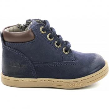 Kickers Tackland Baby Booties - Navy Blue, Unisex, EU 19
