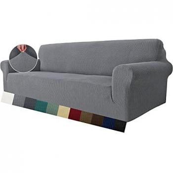 MAXIJIN Funda elástica para sofá de 3 plazas, 1 Pieza Fundas de sofá para Sala de Estar Jacquard Protector de Muebles Funda para sofá para Perros