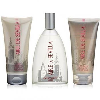 Aire de Sevilla para Mujer - Set Eau de Toilette, Crema Perfumada y Gel Exfoliante