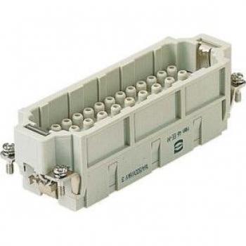 Harting 46-Pin Crimp Connector Pin Insert, Gray