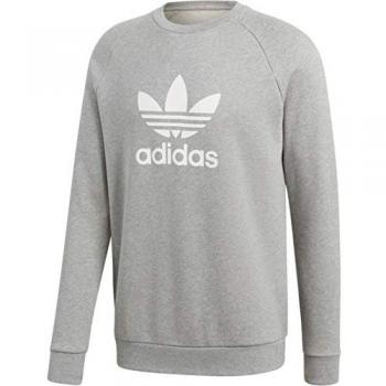Adidas Original Trefoil Gray/White Crewneck Sweatshirt for Men, Size XL